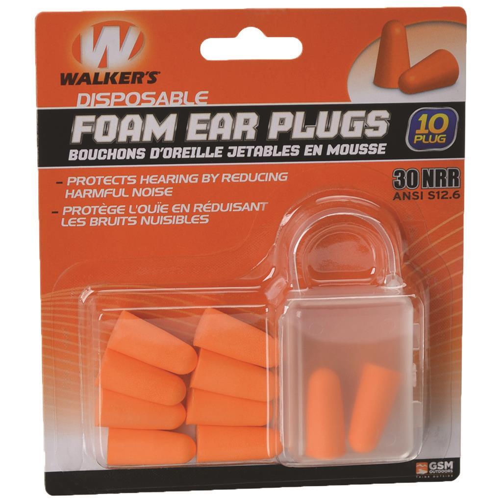 Walkers Foam Ear Plugs 10 pk.
