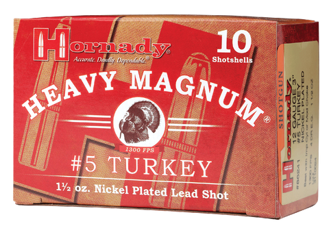 Hornady 86241 Heavy Magnum Turkey Loads 12 ga 3" 1-1/2oz 5 Shot 10Box/25Case