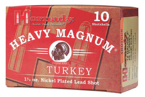 Hornady 86242 Heavy Magnum Turkey Loads 12 ga 3" 1-1/2oz 4 Shot 10Box/10Case