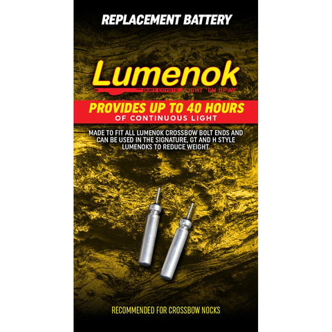 Lumenok Replacment Batteries For Bolt Ends 2 pk.