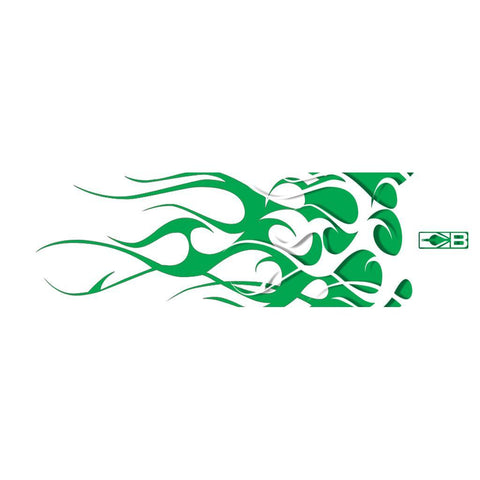 Bohning HD Arrow Wraps Green and White Flame 13 pk.