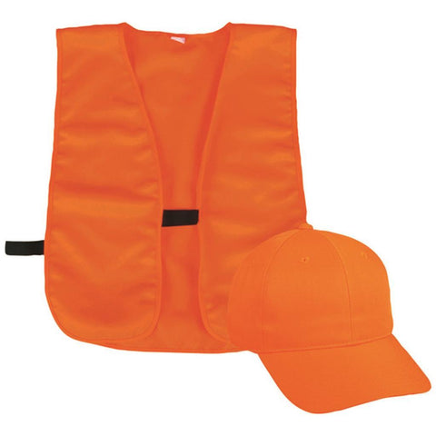 Outdoor Cap Vest and Cap Combo Adult Blaze
