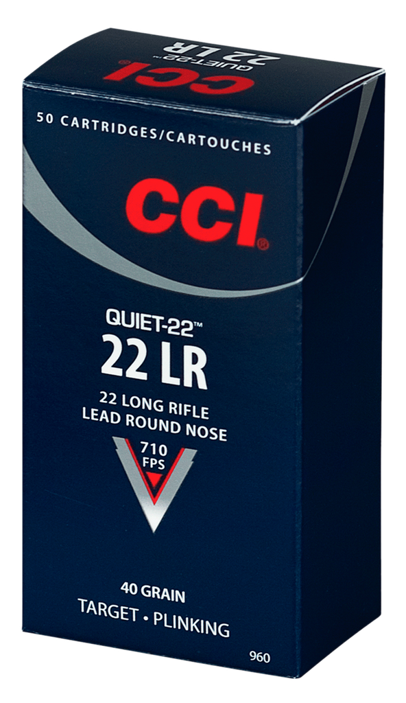 CCI 960 Quiet-22 22 LR 40GR LRN 50 Box/100 Case