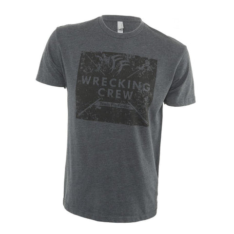 Fin-Finder Wrecking Crew Tee Charcoal X-Large