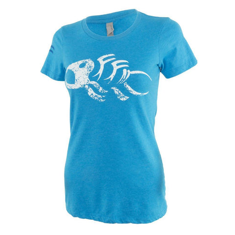 Fin-Finder Women's Gaff Tee Blue X-Large