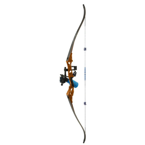 Fin-Finder Bank Runner Recurve Winch Pro Pkg Orange 35lbs RH
