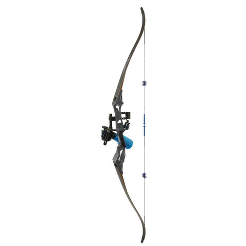 Fin-Finder Bank Runner Recurve Winch Pro Pkg Black 35lbs RH