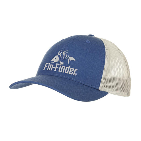 Fin Finder Logo Hat Heathered Royal/Light Grey