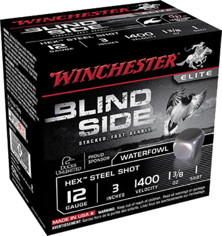 Winchester Ammo SBS1231 Blindside  12 Gauge 3" 1 3/8 oz 1 Shot 25 Bx/ 10 Cs
