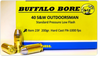 Buffalo Bore Ammunition 23F/20 Outdoorsman 40 S&W 200 GR Hard Cast Flat Nose 20 Bx/ 12 Cs