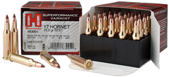 Hornady 83004 Superformance Varmint 17 Hornet 15.5 GR NTX 25 Bx/ 10 Cs