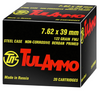 Tulammo UL076210 Centerfire Rifle 7.62X39mm 122 GR FMJ 100 Bx/ 10 Cs - 100 Rounds
