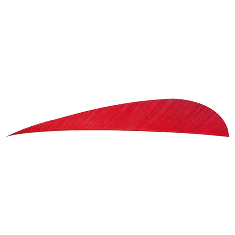 Trueflight Parabolic Feathers Red 4 in. RW 100 pk.
