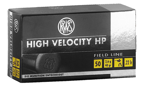 RWS 2132494  22LR 40GR High Velocity Hollow Point 50 Per Box