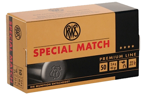 RWS 2134233 22LR Special Lead Round Nose 40 GR 50 Rounds Per Box