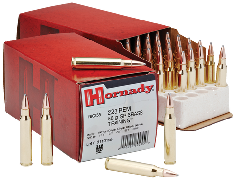 Hornady 80255 Custom 223 Remington/5.56 NATO 55 GR Soft Point 50 Bx/ 10 Cs