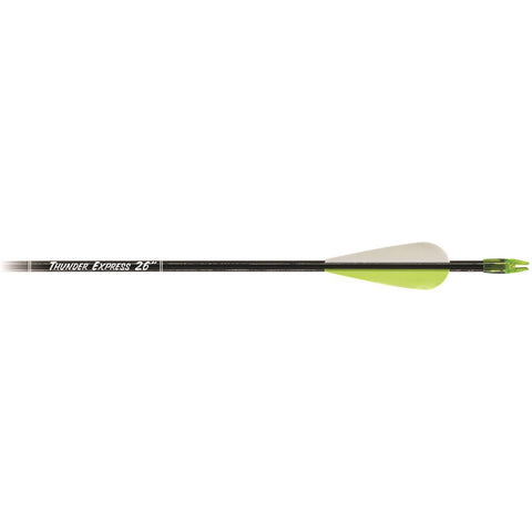 Carbon Express Thunder Express Arrows Black 26 in. 18 pk.