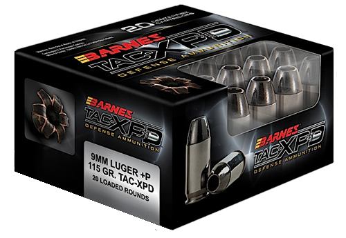 9mm Ammo - Barnes TAC-XPD TAC-XP +P Barnes TAC-XPD TAC-XP +P Ammo