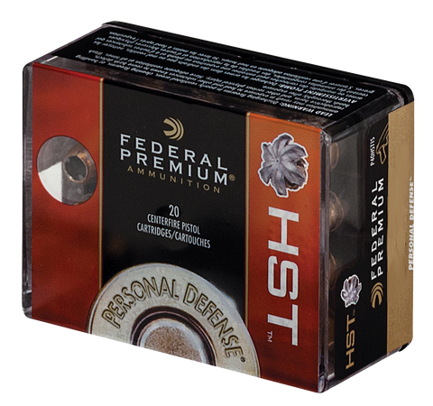 Federal P9HST1S Premium Personal Defense 9mm Luger 124GR HST 20 Box/10 Boxes per Case