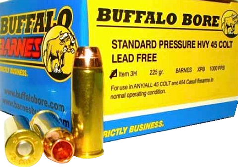 Buffalo Bore Ammunition 3H/20 45 Colt Lead-Free Barnes XPB 225GR 20Box/12Case