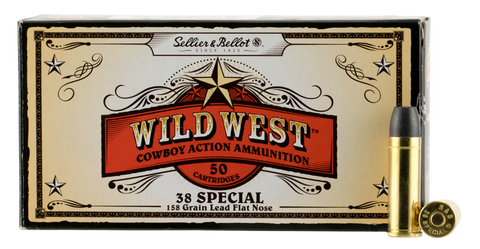 Sellier & Bellot SB38L Handgun 38 Special 158 GR LFN 50 Bx/ 20 Cs