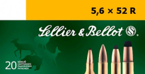Sellier & Bellot SB5652RB Rifle Training 5.6mmX52R 70 GR FMJ 20 Bx/ 25 Cs