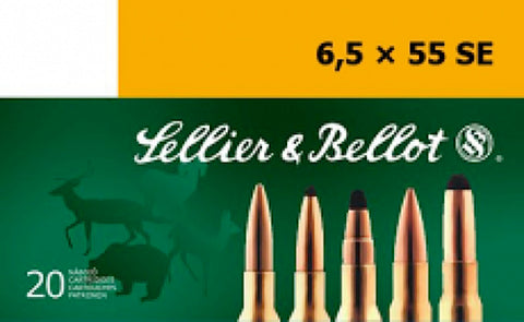 Sellier & Bellot SB6555C Rifle Training 6.5X55mm Swedish 140 GR FMJ 20 Bx/ 20 Cs