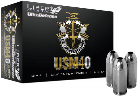 Liberty LA-CD-40-012 Civil Defense 40S&W 60GR LF Fragmenting HP 20 Bx