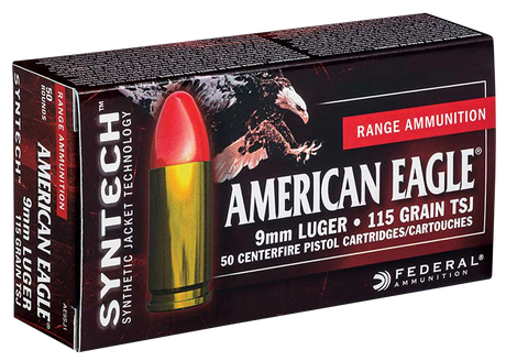 Federal AE40SJ1 American Eagle 40 Smith & Wesson 165 GR Total Syntech Jacket 50 Bx/ 10 Cs