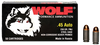 Wolf MC45FMJ Military Classic 45 Automatic Colt Pistol (ACP) 230 GR Full Metal Jacket 50 Bx/ 10 Cs - 500 Rounds - Wolf - View 1