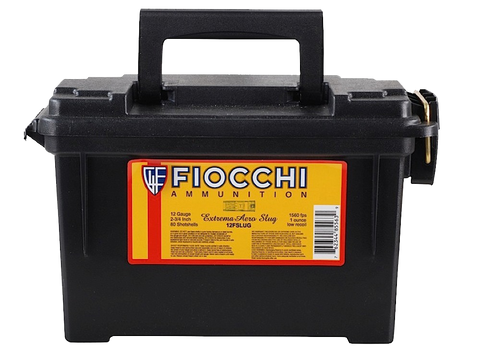 Fiocchi 12FSLUG Rifled Slug 12 Gauge 2.75" 1 oz Slug Shot 80 Bx/ 1 Cs