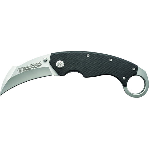 Smth and Wssn Extreme Ops Liner Lock Karambit Folding Knife