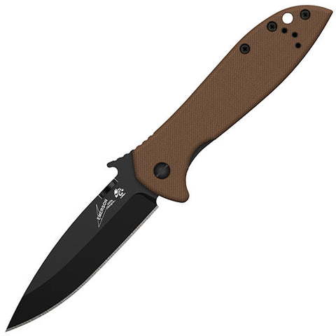 Kershaw Emerson CQC-4K Fine Edge Folding Knife Brown