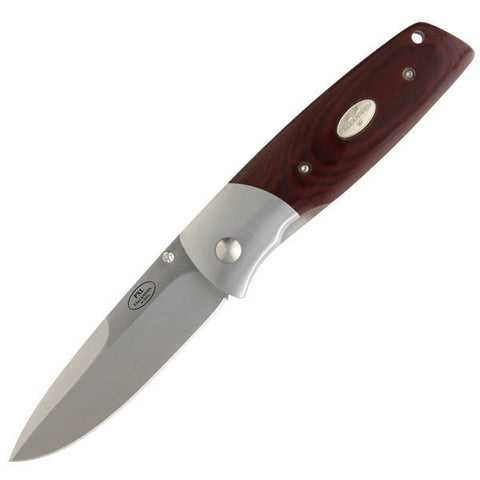 Fallkniven PXL Fine Edge Folding Knife Maroon Micarta Handle