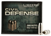 Liberty LA-CD-380-023 Civil Defense 380ACP 50GR LF Fragmenting HP 20Bx