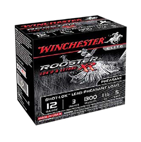 Winchester Ammo SRXR1235 Rooster XR 12 Gauge 3" 1-1/2 oz 5 Shot 15 Bx/ 10 Cs