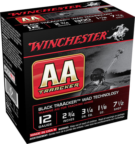 Winchester Ammo AASC127TB AA TrAAcker  12 Gauge 2.75" 1 1/8 oz 7.5 Shot 25 Bx/ 10 Cs