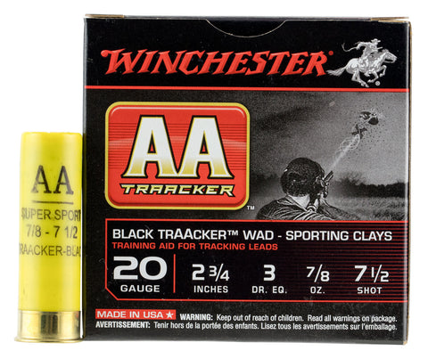 Winchester Ammo AASC207TB AA TrAAcker  20 Gauge 2.75" 7/8 oz 7.5 Shot 25 Bx/ 10 Cs