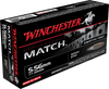 Winchester Ammo S556M Match 223 Remington/5.56 NATO 77 GR Boat Tail Hollow Point 20 Bx/ 10 Cs