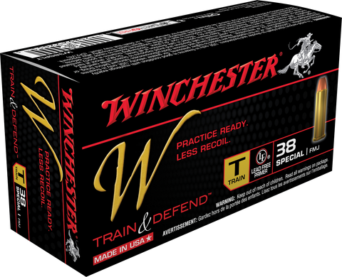 Winchester Ammo W38SPLT W 38 Special 130 GR Full Metal Jacket 50 Bx/ 10 Cs