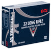 CCI 956 22 Long Rifle Copper-plated Round Nose 40 GR 300Box/10Case - 300 Rounds