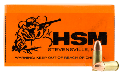 HSM 9MM4R Training 9mm Luger 124 GR FMJ 50 Bx/ 20 Cs
