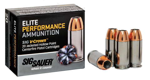 Sig Sauer E40SW120 Elite Performance 40 S&W 165 GR JHP 20 Bx/ 10 Cs