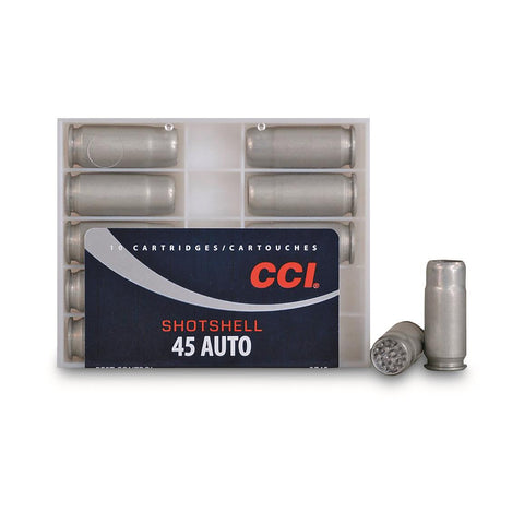 CCI 3745 Pistol 45 ACP Shot Shell 120 GR 10 Rounds Per Box, 20 Boxes Per Case