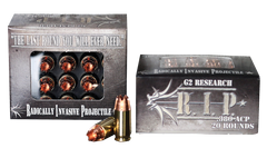 G2 Research RIP 380 ACP R.I.P 380 Automatic Colt Pistol (ACP) 62 GR Hollow Point 20 Bx/ 50 Cs