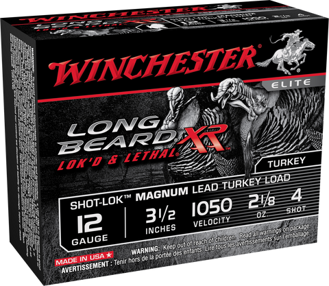 Winchester Ammo STLB12LM4 Long Beard XR 12 Gauge 3.5" 2-1/8 oz 4 Shot 10 Bx/ 10