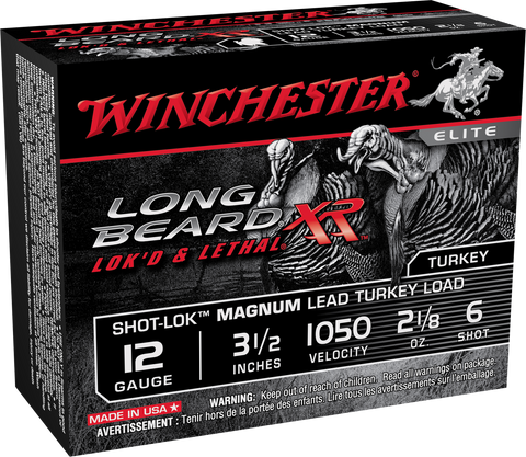 Winchester Ammo STLB12LM6 Long Beard XR 12 Gauge 3.5" 2-1/8 oz 6 Shot 10 Bx/ 10 Cs
