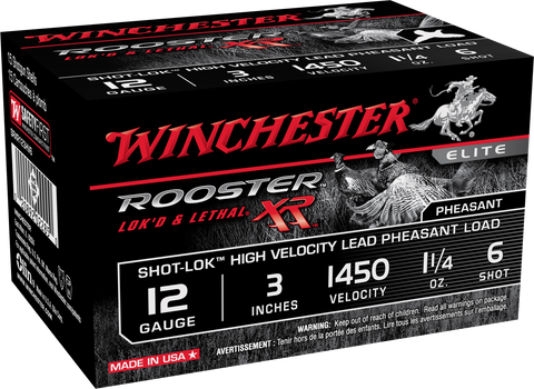 Winchester Ammo SRXR123HV6 Rooster XR 12 Gauge 3" 6 Shot 15 Bx/ 10 Cs