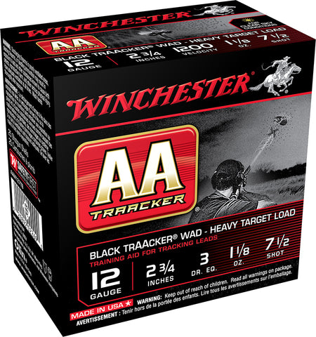 Winchester Ammo AAM127TB AA TrAAcker Heavy Target Load 12 Gauge 2.75" 1 1/8 oz 7.5 Shot 25 Bx/ 10 Cs