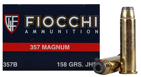 Fiocchi 357GCMJ Shooting Dynamics 357 Magnum 158 GR Copper Metal Jacket Flat Point 50 Bx/ 20 Cs